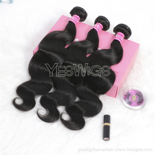 Wholesale Human Hair Bundles Body Wave Brazilian Mink Hair Extension Bundles Double Weft Human Hair Vendor Body Wave Extension